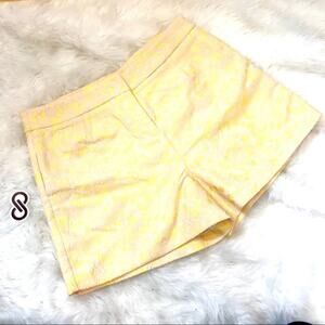 Onemarket Marie yellow shorts Textured Print nwt size L